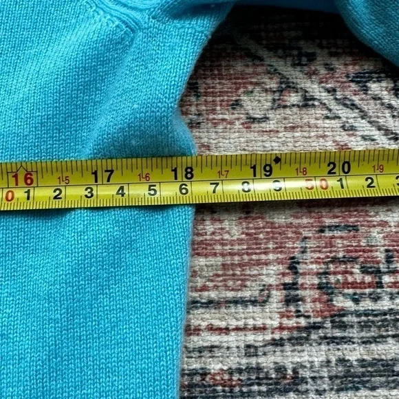 L.L Bean Sky Blue Cardigan/Size L - Picture 4 of 7